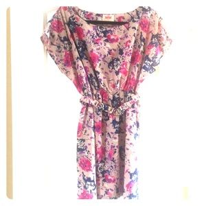 BEAUTIFUL pink, purple, blue floral dress